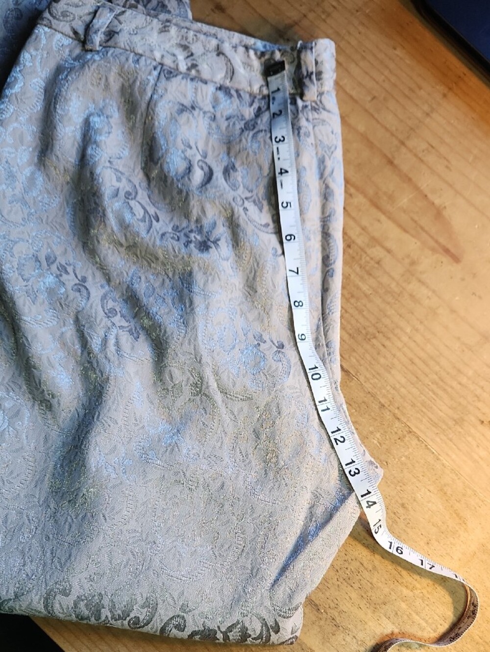 Coldwater Creek Light Lavender Jacquard Slacks, Sz 14 - Picture 10 of 14